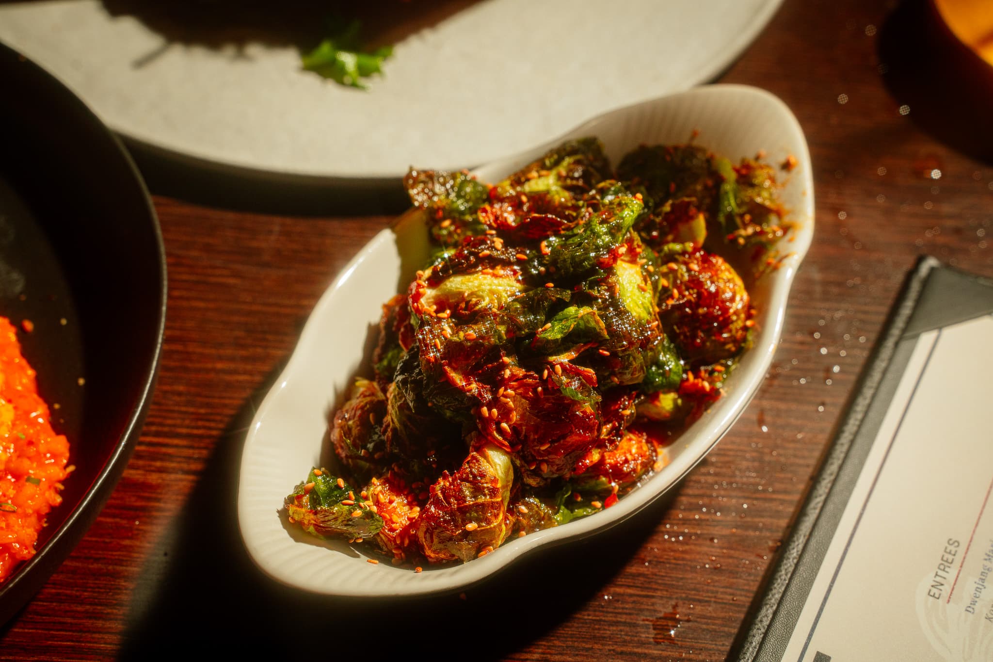 Honey Garlic Brussels