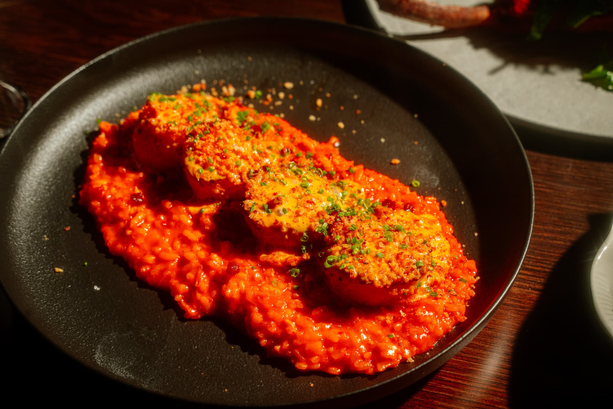 Scallop + Kimchi Risotto